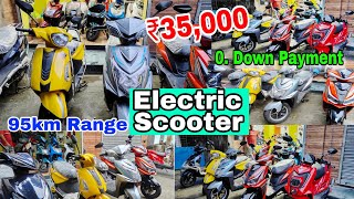 ⚡ Electric Scooter  ₹35000  95km Range  0 Down Payment [upl. by Ytram]