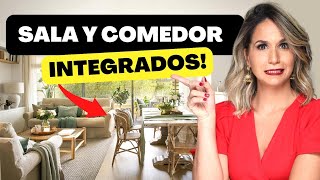 ✅ Mejores trucos para SALA  COMEDOR 🔥 13 Tips para decorar CONCEPTO ESPACIO ABIERTO [upl. by Berhley303]