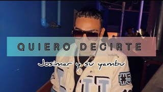 Josimar y su Yambu  Quiero Decirte Roadtrip Video [upl. by Dent]