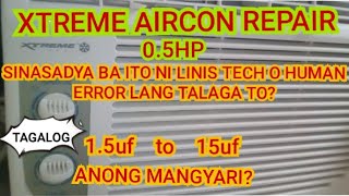 NO FAN PROBLEM XTREME AIRCON REPAIR WINDOW TYPE [upl. by Akkinahs]