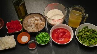 Shrimp Paella Recipe [upl. by Ahtanoj]