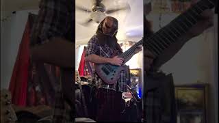 Advanced 9 String Guitar Mannerisms stream 9stringguitar metal rock [upl. by Carissa]