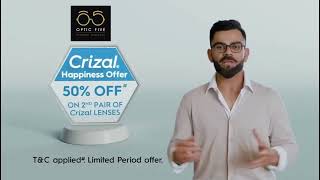 50 percent off on your second Crizal lenses at Optic Five Vellore [upl. by Coney338]