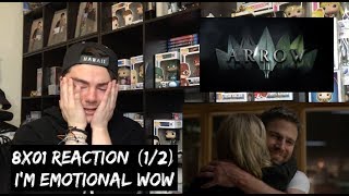 ARROW  8x01 STARLING CITY REACTION 12 [upl. by Ahsyla]