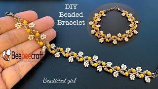 Garden Bracelet  DIY beaded bracelet [upl. by Riddle]