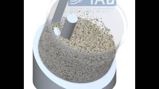 DEM Simulation of a dry mixing process in a Eirich mixer [upl. by Hansen]