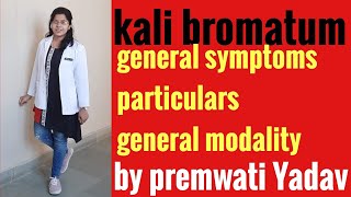 homeopathy medicine kali bromatum in hindi by premwati Yadav [upl. by Ateekram254]