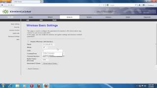 ADSL routerDigiCom setting method [upl. by Telracs13]