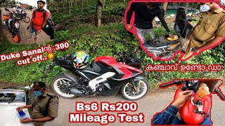 Rs200bs6 mileage test💥 [upl. by Jacintha392]