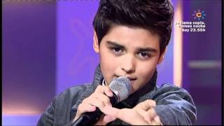 Abraham Mateo 12 años Duo Virtual con Camilo Sesto  ALGO DE MI  Menuda Noche [upl. by Adnertal]