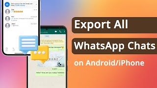 4 Ways How to Export WhatsApp Chats on AndroidiPhone 2023 [upl. by Teerprug]