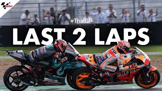 The Champ vs the rookie their last 2 laps of the 2019 ThaiGP [upl. by Eyaj]