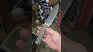 Custom Full Flat Bush Bear Primitivebearknives 80crv2 fullflat custom bushcraft survival [upl. by Adohr]