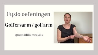 Beste Fysio oefeningen bij golferselleboog golfarm met direct resultaat  Fysio tips [upl. by Aicilanna174]