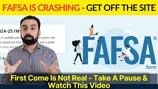 Fafsa is crashing get off amp wait you have plenty of time to do the College Financial aid forms [upl. by Rodd]