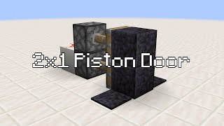 Minecraft 2x1 Piston Door [upl. by Katlin]