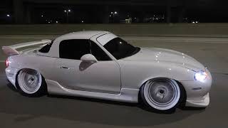 CamberGang Slammed Static NB Miata [upl. by Dorise938]