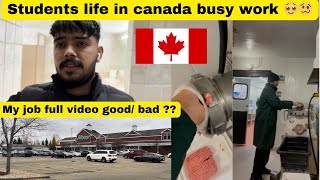 Students life in canada Canada vlog International student vlog Job in canada Job in Calgary YEG [upl. by Daley251]