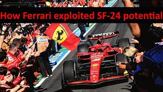 F1 Ferrari how SF23 weaknesses became strengths with SF24 car in Melbourne  2024 Australian GP [upl. by Kruter631]