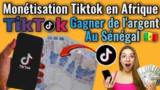 Comment activer la Monétisation TIKTOK en Afrique même Sénégal 🇸🇳 Gagner 1000€ Par mois sur TIKTOK 🥳 [upl. by Carney]