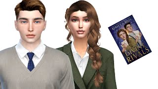 Divine Rivals book  SIMS 4 CAS  CC Folder and Sim Download [upl. by Arim]