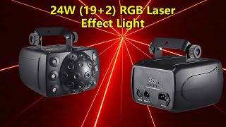 24W 192 RGB Laser Effect Light [upl. by Sorilda]