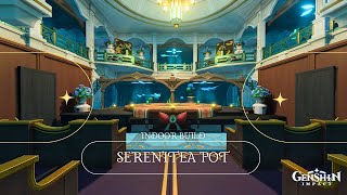 QUICK INDOOR BUILD  Serenitea Pot  Genshin Impact genshinimpact sereniteapotgenshinfontaine [upl. by Willow]