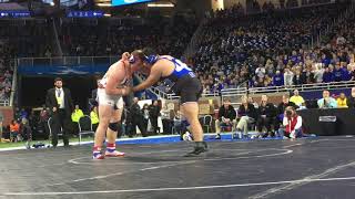 Detroit Catholic Central wrestler Steven Kolcheff wins state title in thriller over Jake Swirple [upl. by Erdnaet]