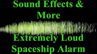 Extremely loud spaceship alarm  Sound effects [upl. by Sajovich]