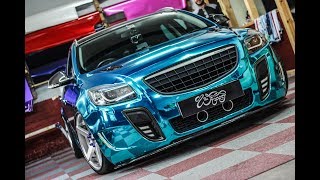 Vauxhall Insignia VXR Chrome Blue Wrap [upl. by Lewan]