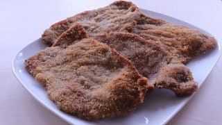 Escalopes de ternera con EMPANADO PERFECTO  Filetes empanados o empanizados [upl. by Isyak845]