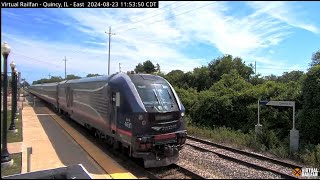 Quincy Illinois USA  Virtual Railfan LIVE [upl. by Hackett]