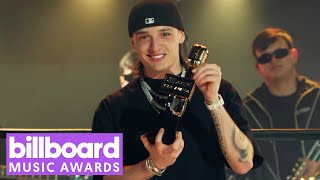 Peso Pluma Accepts Top Latin Song Award  Billboard Music Awards 2023 [upl. by Dnalor]