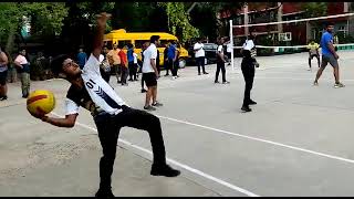 Throwball service sports throwball service match zonal [upl. by Ycinuq126]