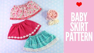 VERY EASY 🔥 How to make Skirt for KidsChild without Serger  Simple Girls Skirt DIY [upl. by Ogdan535]