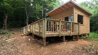 I Build An Off Grid Cabin In OUR Woods Alone In The Virginia Mountains [upl. by Milena]