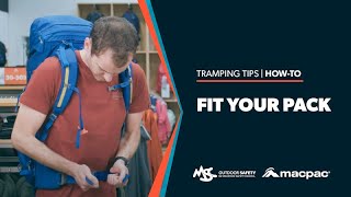 Fitting your pack  MSC x Macpac  Howto Tramp and Hike Tips [upl. by Annahsal]