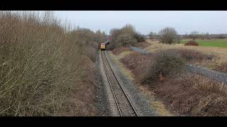 freight trains on old cheadle heath station railway line to amp from peak forest [upl. by Gilder]