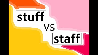 Staff vs Stuff Explained in SPANISH Explicado en español [upl. by Renado]