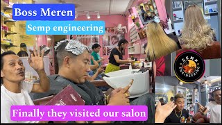 Finally They Visited Our Salon 💇‍♂️ ​⁠​⁠bossmeren1380 ​⁠​⁠sempengineering ​⁠​⁠Alemjamir [upl. by Nerty]