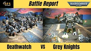 Deathwatch vs Grey Knights 9th Edition Warhammer 40k Battle Report [upl. by Ecinnahs]