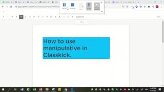 Classkick manipulative [upl. by Ivey]