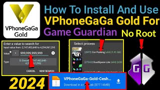 How to install and use Vphonegaga Gold For Game Guardian No root 2024 [upl. by Airlia]