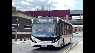 Hulleys of Baslow 1 YX23OTB on a service 257 to Bakewell [upl. by Asiat]