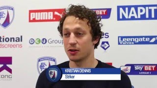 Kristian Dennis Signs For the Spireites [upl. by Asirram884]