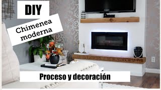 DIY cómo hacer la base para una chimenea moderna eléctrica [upl. by Aundrea]