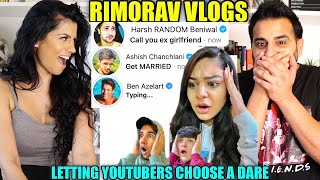 LETTING YOUTUBERS CHOOSE A DARE FOR MY BROTHER amp SISTER  Rimorav Vlogs  Magic Flicks REACTION [upl. by Dez]