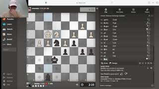 Approaching 1800 Playing solid chess No Blunders [upl. by Ahsa]