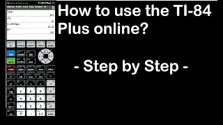 How do I use the TI84 Plus Online [upl. by Inirt]