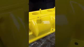 Valve cover restoration shorts powdercoating restoration [upl. by Richarda]